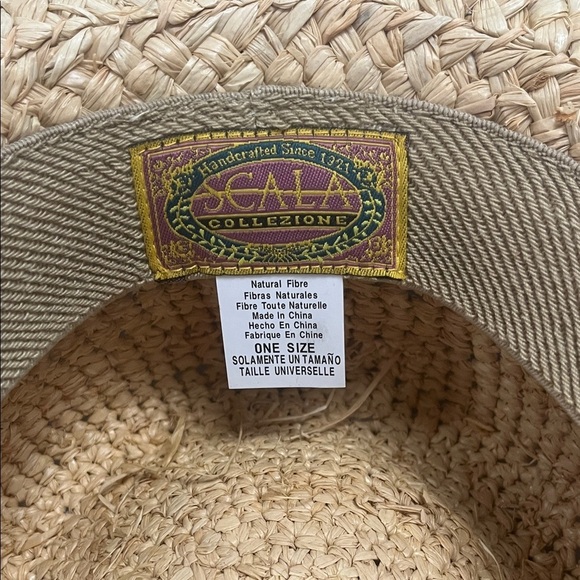 Scala Stylish Straw Hat w/ removable Black Band main image 9